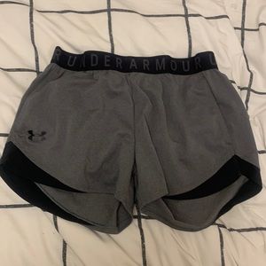 under armour grey shorts!